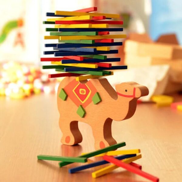 Wooden Educational Camel Balance Beam Game for Kids