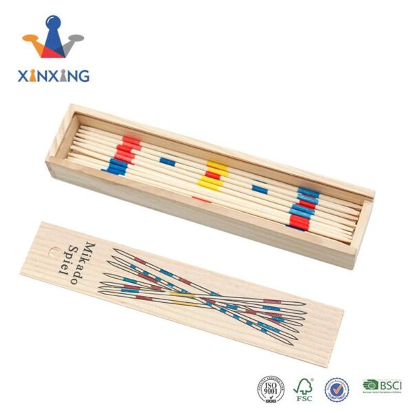 Mikado  Wooden 31 Pick-Up Sticks  Best Return Gift  Fun Family Indoor Board Game for Adults and Kids